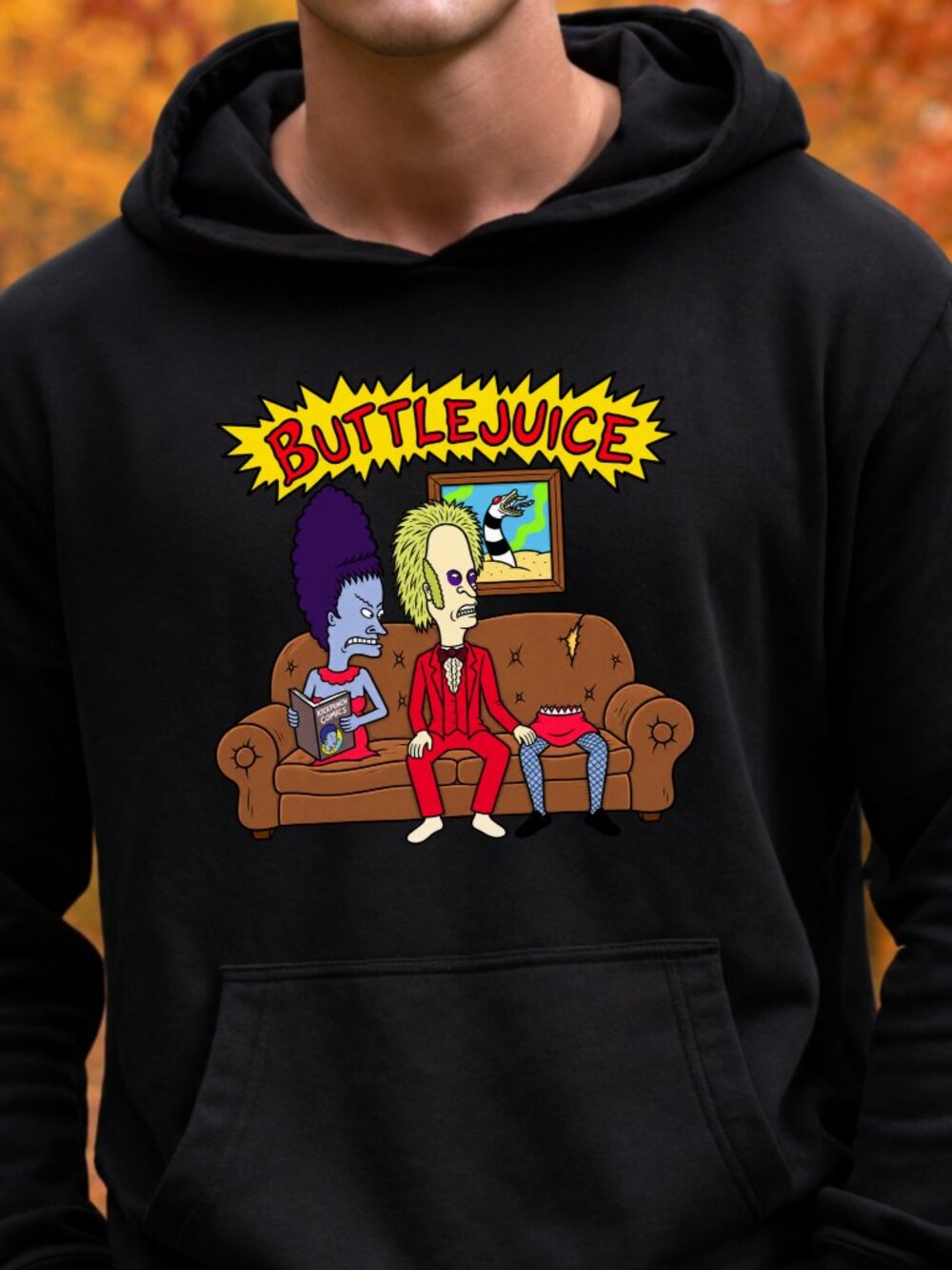 Beavis Butthead HOODIE Graphic Sweatshirt Adult Unisex Funny Buttlejuice Movie